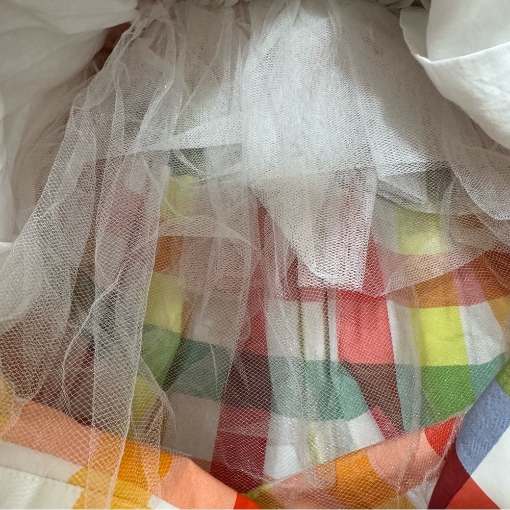 NWT Christopher John Rogers X Target Gingham Plaid Dress Colorful Belt Women's 0 - Picture 16 of 16